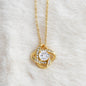 To My Daughter From Dad | This Old Lion Will Always Have Your Back - Love Knot Necklace