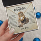 To My Daughter From Dad | This Old Lion Will Always Have Your Back - Love Knot Necklace
