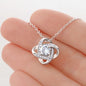 To My Daughter From Father | Proud To Be Your Father - Love Knot Necklace