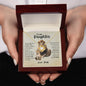 To My Daughter From Dad | This Old Lion Will Always Have Your Back - Love Knot Necklace