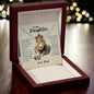 To My Daughter From Dad | This Old Lion Will Always Have Your Back - Love Knot Necklace