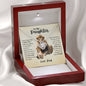 To My Daughter From Dad | This Old Lion Will Always Have Your Back - Love Knot Necklace