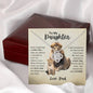 To My Daughter From Dad | This Old Lion Will Always Have Your Back - Love Knot Necklace