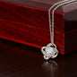 To My Daughter From Dad | This Old Lion Will Always Have Your Back - Love Knot Necklace